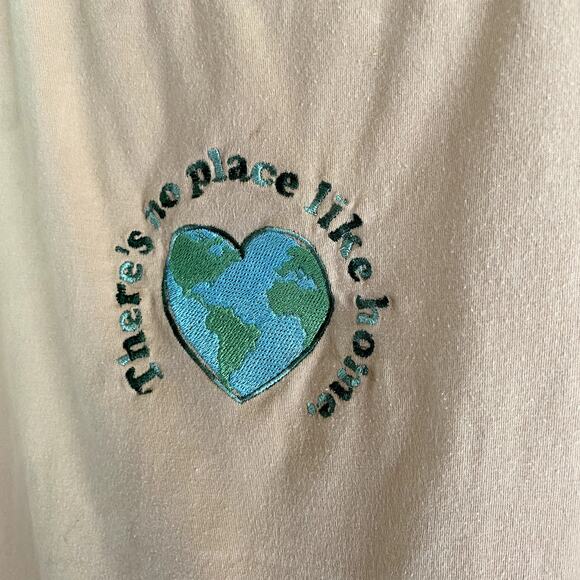 Light pink embroidered t shirt tank womens medium - Picture 2 of 4